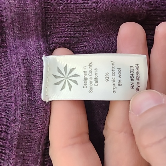 Athleta Women's purple duster cardigan sweater size S* casual boho preppy fall - Picture 4 of 9
